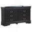 Commode élégante noire