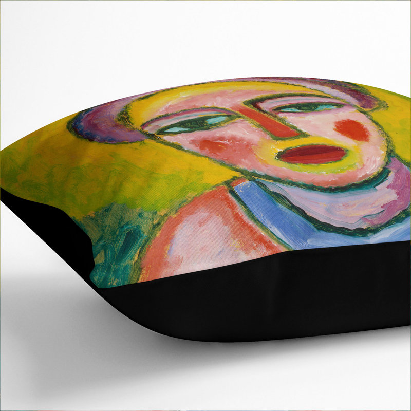 Spring Scatter Cushion, 55cm H x 55cm W x 20cm D, Black