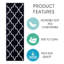 Tapis d'escalier intérieur et extérieur 9 po x 28 po Gennessee Trellis-1675989713