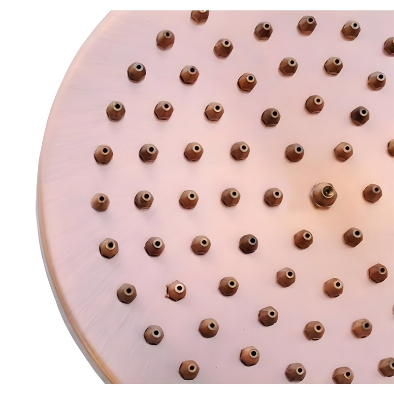 BathSelect Rainfall Showerhead Antique Red Copper