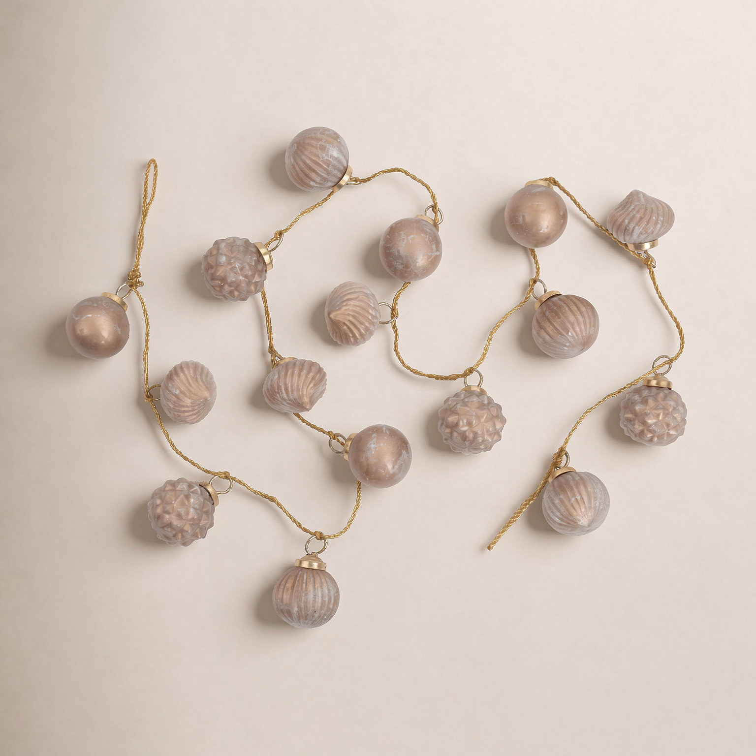 Jarah Taupe Bead Novelty Garland