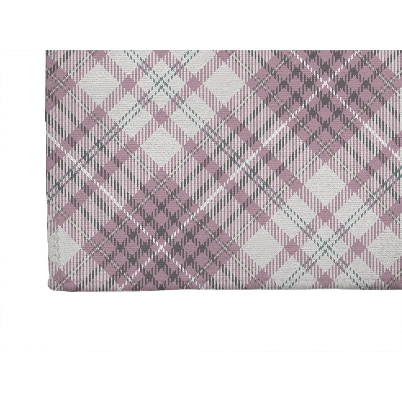 Chinny Tartan Non-Slip Outdoor Rug, Runner 2'6" x 8'
