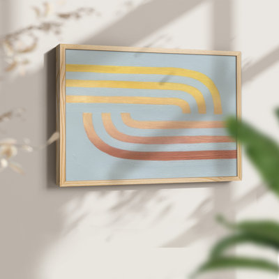 Woven Sea & Sun I - impression encadrée - réarmable