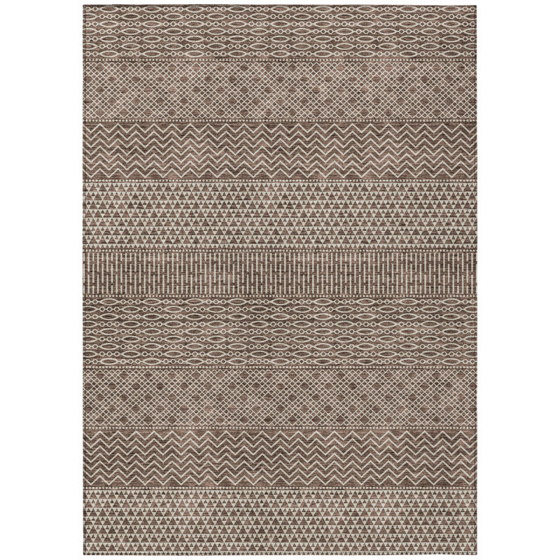 Tisdell Area Rug with Non-Slip Backing, Rectangle 9' x 12'