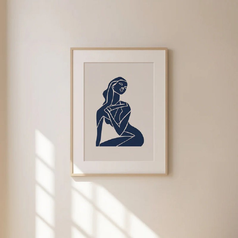 Abstract Bluefigure Print 1, 30cm H x 21cm W
