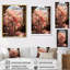 "Pink Wreath", impression romantique sur toile encadrée-92007447-92007446