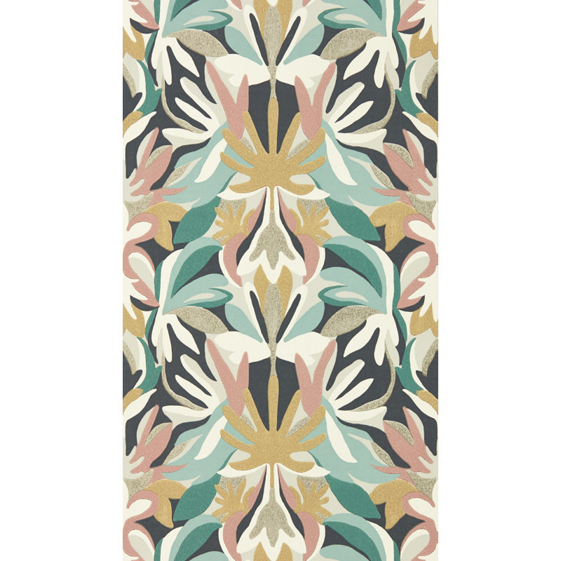Melora Wallpaper, Positano/Succulent/Gold