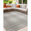 Tapis intérieur / extérieur pour jardin à carreaux gris-1416242866