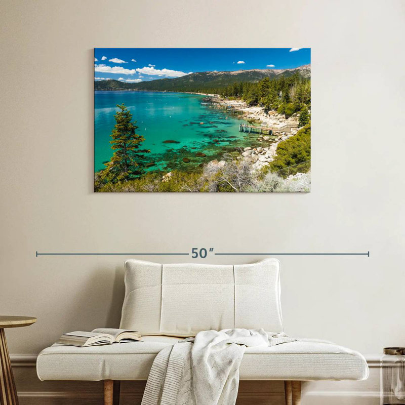 Plage cachée d'Alvord Lake Tahoe, H 26 po x l 39 po
