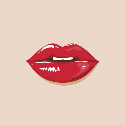 Sexy Lips - Wrapped Canvas Print