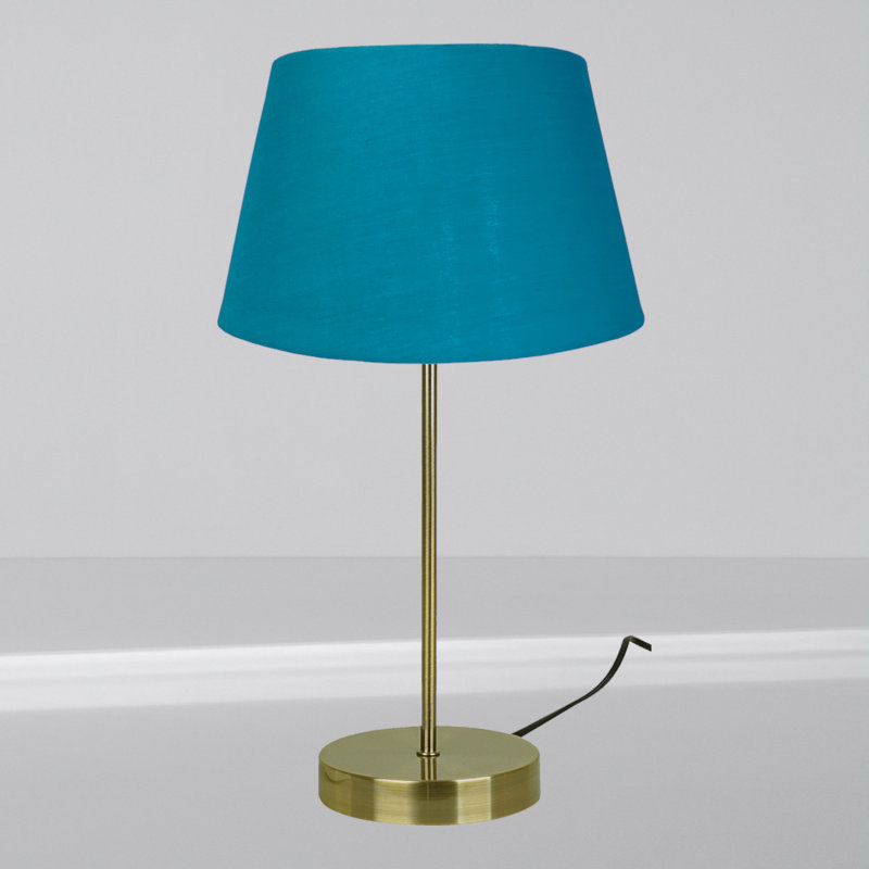 Okken Metal Table Lamp, Teal
