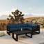 Avion 5 Piece Sectional Set - Black-1426329046-1414265629