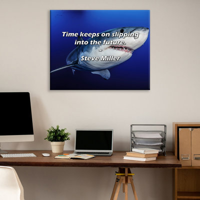 Artsy Quote "Time keeps on slipping into the future." By Steve Miller Gallery Wrapped Canvas