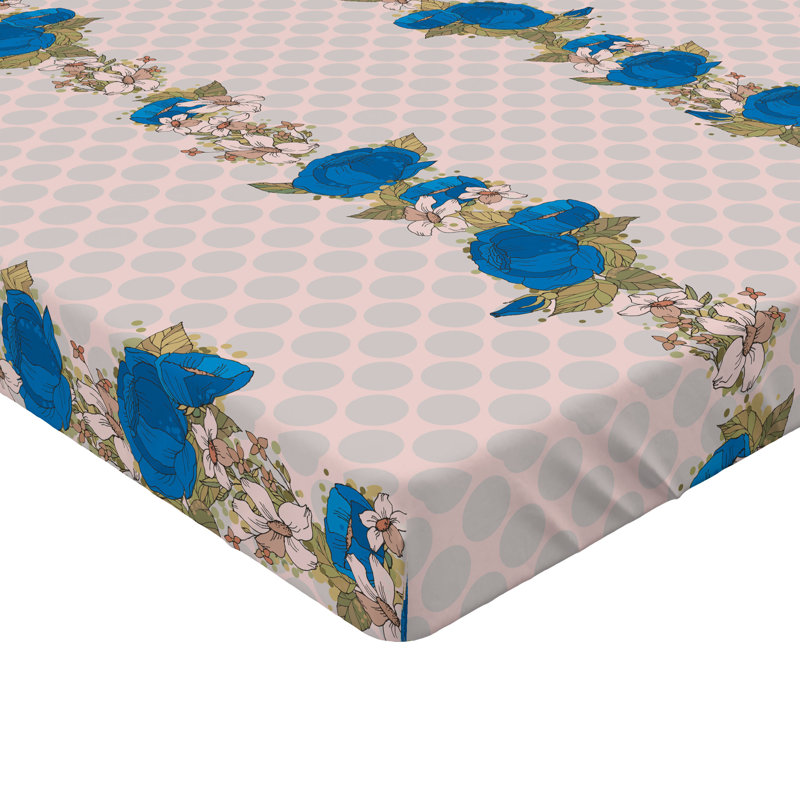 Drap-housse à motif floral Ambesonne