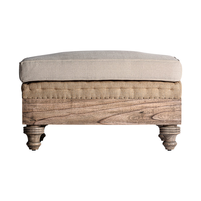 Schilling 80cm Wide Rectangle Solid Colour Footstool Ottoman