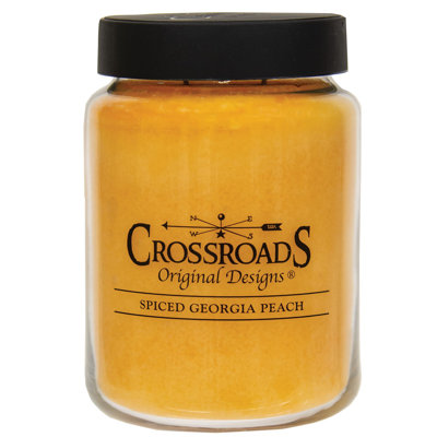 Spiced Georgia Peach Scented Jar Candle