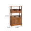 Bibliothèque simple en bois massif avec rangement