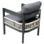 Ensemble de canapé d'extérieur en fer multi-personnes avec table, décoration en rotin, imperméable, antirouille, adapté au jardin, à la pelouse-212149684
