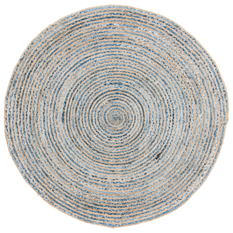Williar Hand Woven Jute Rug, Round 4'