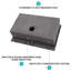 Évier de cuisine encastré 30 po - Évier de cuisine à cuve simple en acier inoxydable calibre 16 noir Topmount
