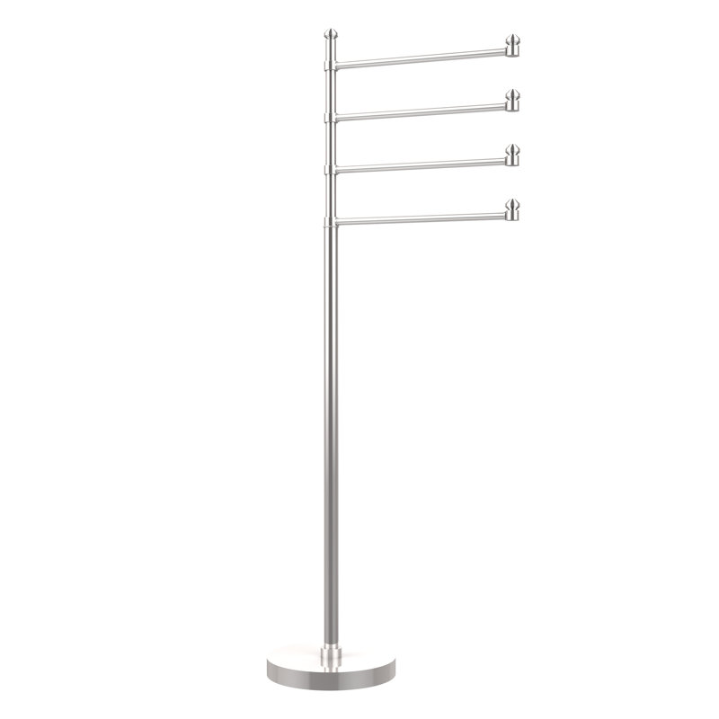 Porte-serviettes sur pied 4 accoudoirs Southbeach, Chrome poli