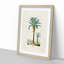 Illustration of a Date Palm Tree - Picture Frame Graphic Art Print on MDF-55642029-55642028