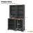 Piece Bookcases With Storage, Mdf Modern Curved Display For Home