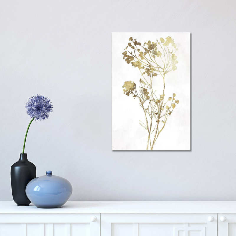 Gold Botanical II - Wrapped Canvas Print