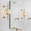 Applique murale en verre Globe