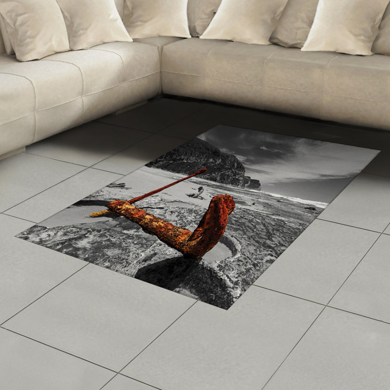 Anchor High Density Long Fiber Poly Threads Decorative Area Rug Carpet, Rectangle 4' x 5'8"