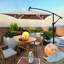 Parasol d'extérieur rectangulaire 2x3M