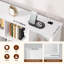 140cm W x 102cm H Bookcase with Motion Sensor 3-Colour LED Lights-181482464