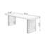 Bureau rectangulaire en bois massif noir-108953375