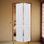 Porte artisanale moderne 3/4 po d'épaisseur 24 po X 79 po Porte pliante en MDF blanc uni avec trousse de quincaillerie-130909290