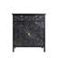 Armoire décorative florale sculptée à la main avec rangement réglable