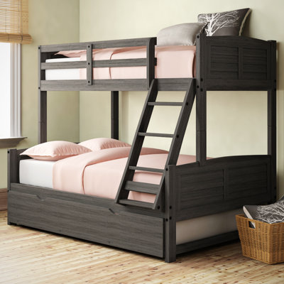 Adysen Twin Over Full Solid Wood Bunk Bed with Twin Trundle