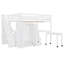 Lit mezzanine multifonctionnel avec escalier, bureau, garde-robe et rangement - Conception peu encombrante pour les enfants et les adolescents-15417712-15417715
