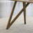 Darla 70"W Rectangular Walnut Oak Geometric Cross Base Dining Table