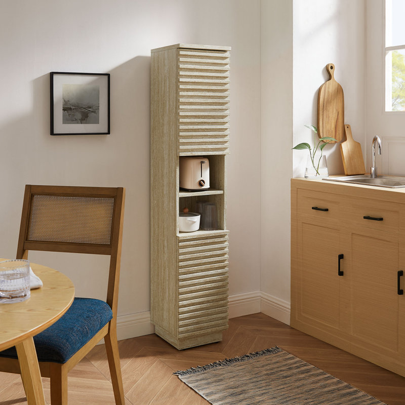 Grande armoire de rangement en faux travertin Render