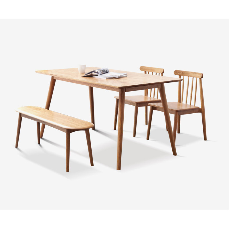 Dining Bench, 16.14" H x 47.27" W x 11.81" D