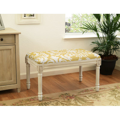 Kamari Linen Blend Upholstered Bench