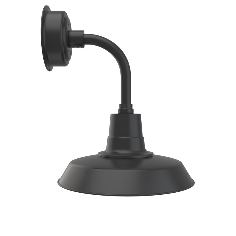 Paulina LED Barn Light, 25.25" H x 14" W x 17.78" D, Matte Black