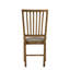 Ensemble de 2 chaises d'appoint en lin brun clair et chêne vieilli Wallace II