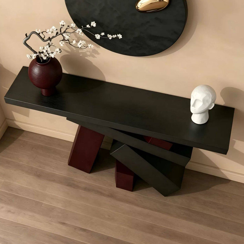 Console de style italien moderne et minimaliste, H 31,5 po x l 70,9 po x P 17,7 po
