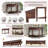 Curvona Modern Console Table with Melaleuca Wood and Ample Storage-117805183