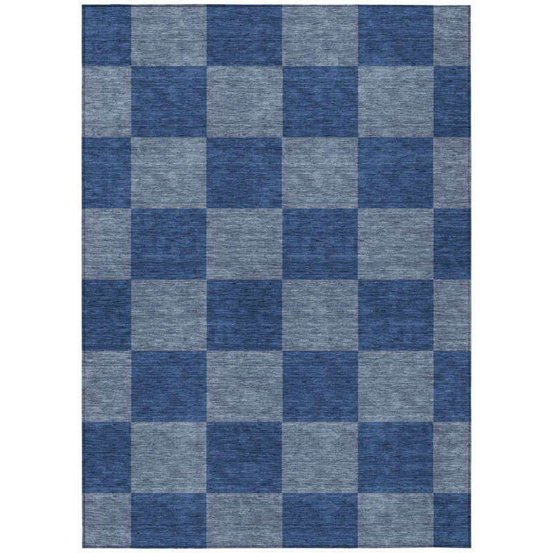 Machine Washable Indoor/Outdoor Buster ACN2345 Geometric Rug, Rectangle 5' x 7'6"
