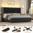 Sturminster Velvet Wingback Upholstered LED Light 2 Drawer Storage Bed-1877972655-1878212720