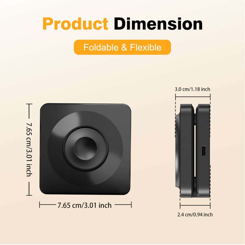  Foldable Magnetic Wireless Charger for iPhone Airpods iWatch, Portable 3 in 1 Charging Station Cube For Apple Multiple Devices - Travel Charging Pad Dock Compatible with Apple 12 and above series