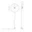Ombra Aluminum Skeleton Wall Clock