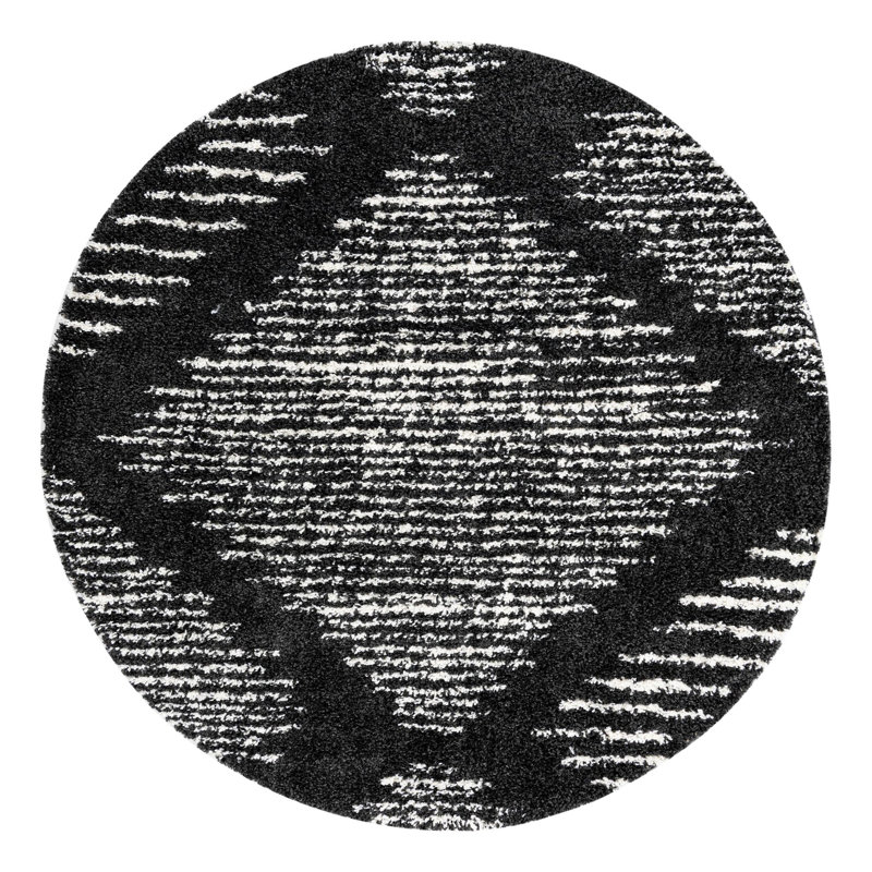 Rodney Abstract Indoor Rug, Round 7'